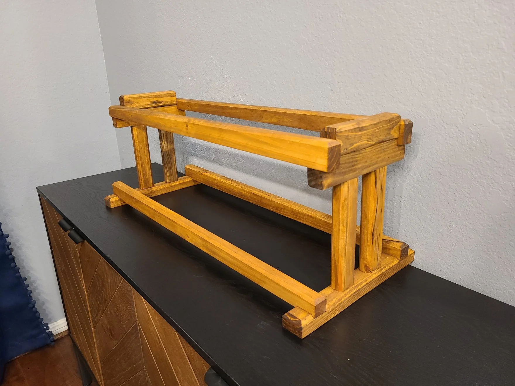 Stained Pine Wine Rack — Lanier Woodworking
